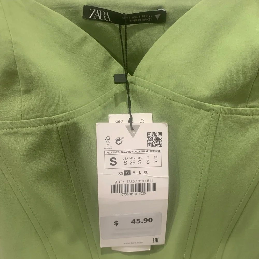 Zara Green Crop Top - Picture 6 of 6